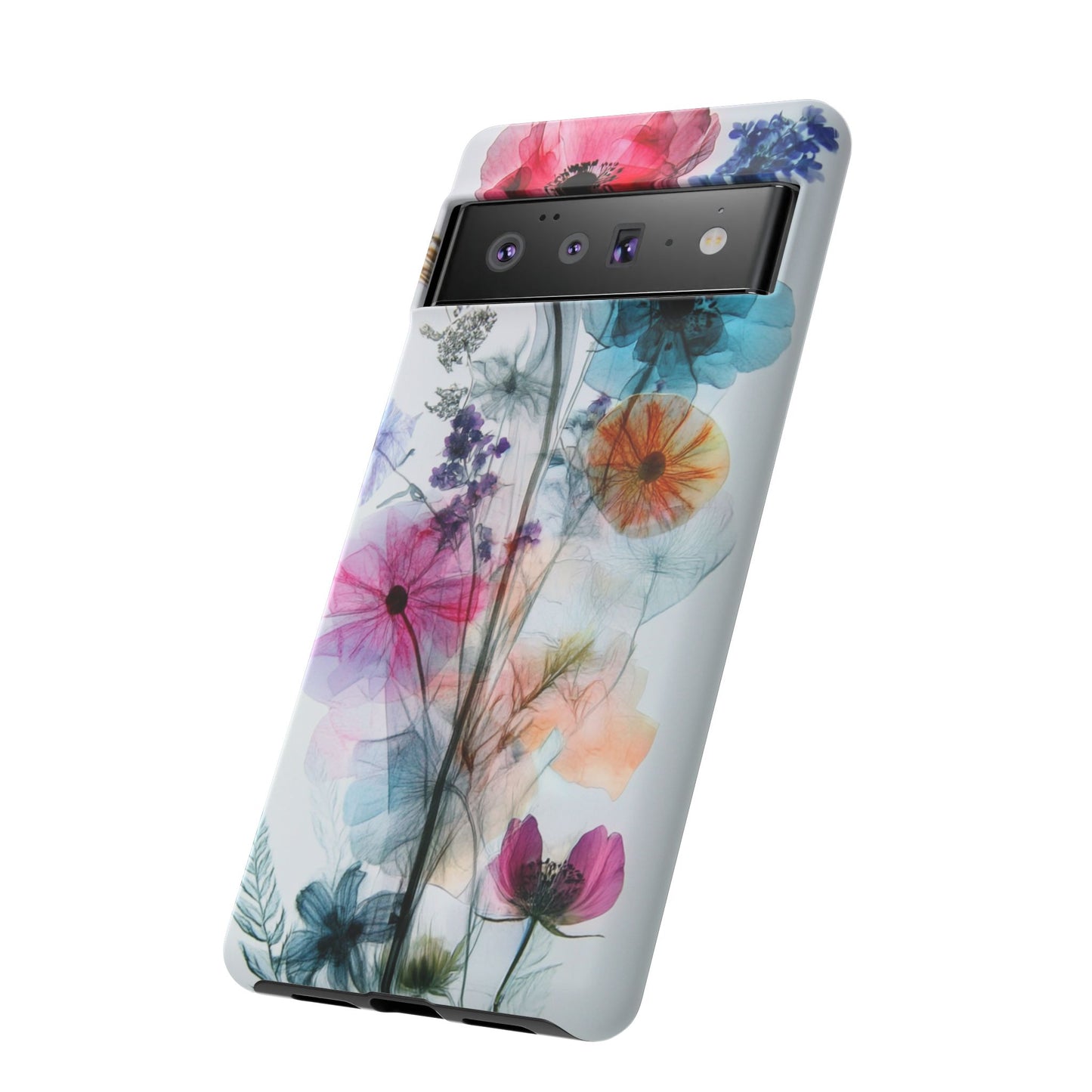 X-Ray Wildflower Phone Tough Cases, iPhone, Google Pixel, Samsung Galaxy