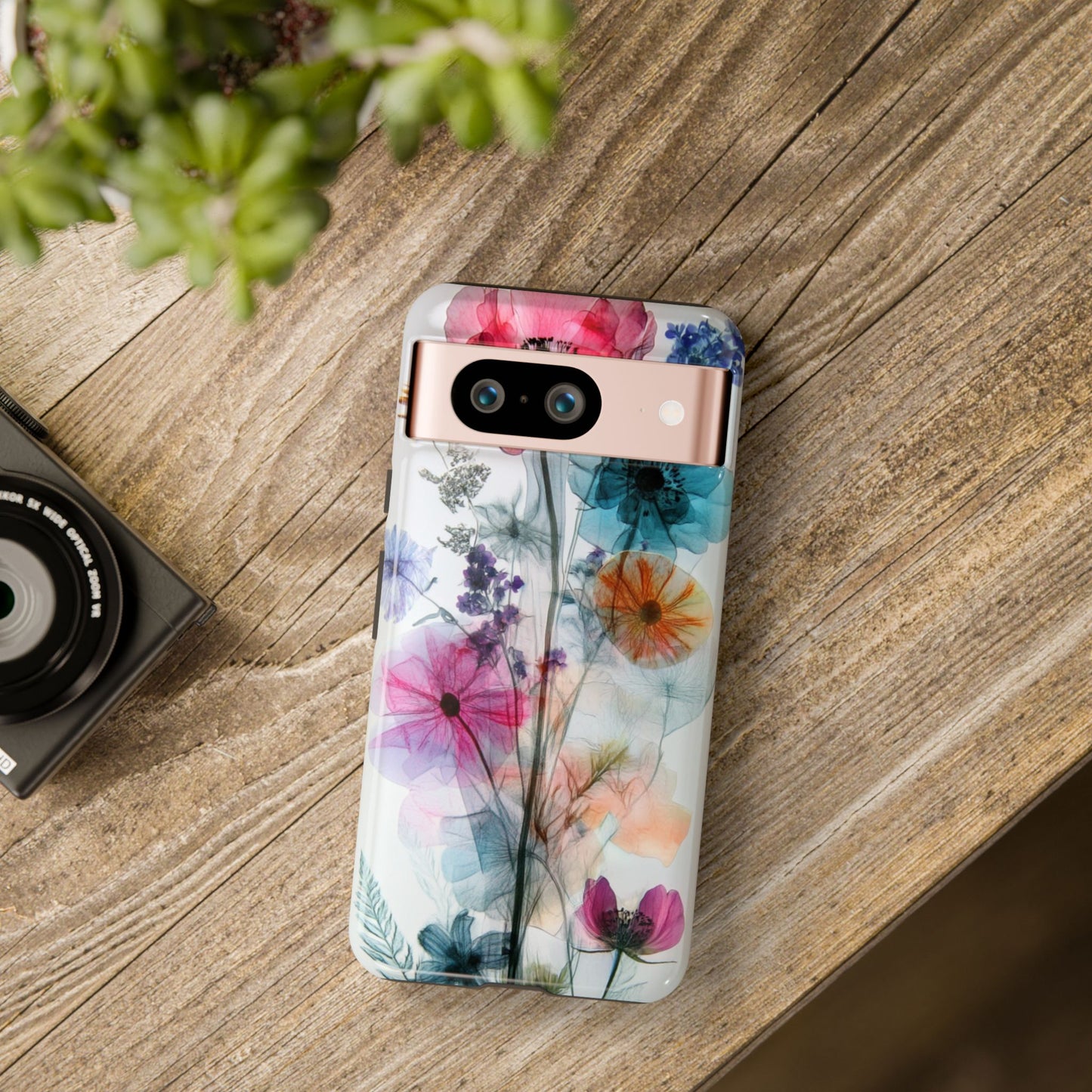 X-Ray Wildflower Phone Tough Cases, iPhone, Google Pixel, Samsung Galaxy