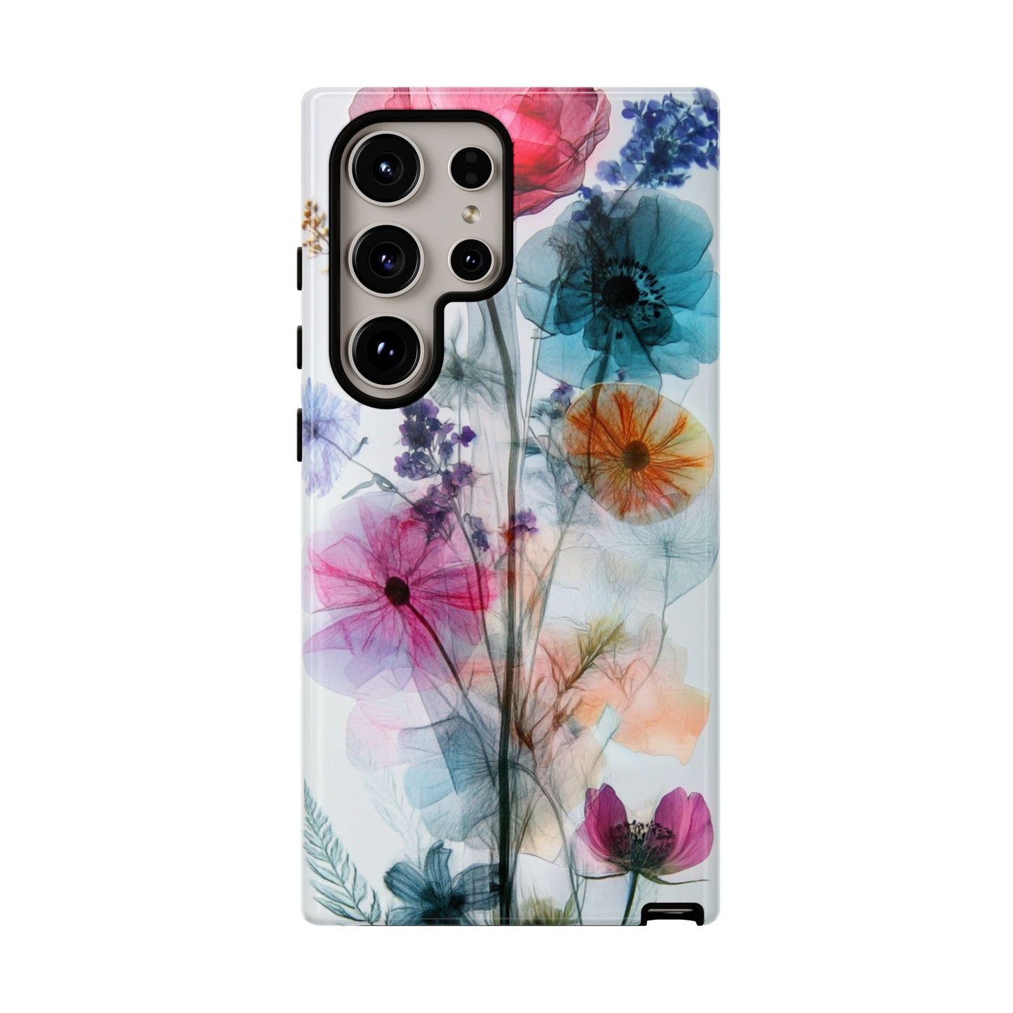 X-Ray Wildflower Phone Tough Cases, iPhone, Google Pixel, Samsung Galaxy