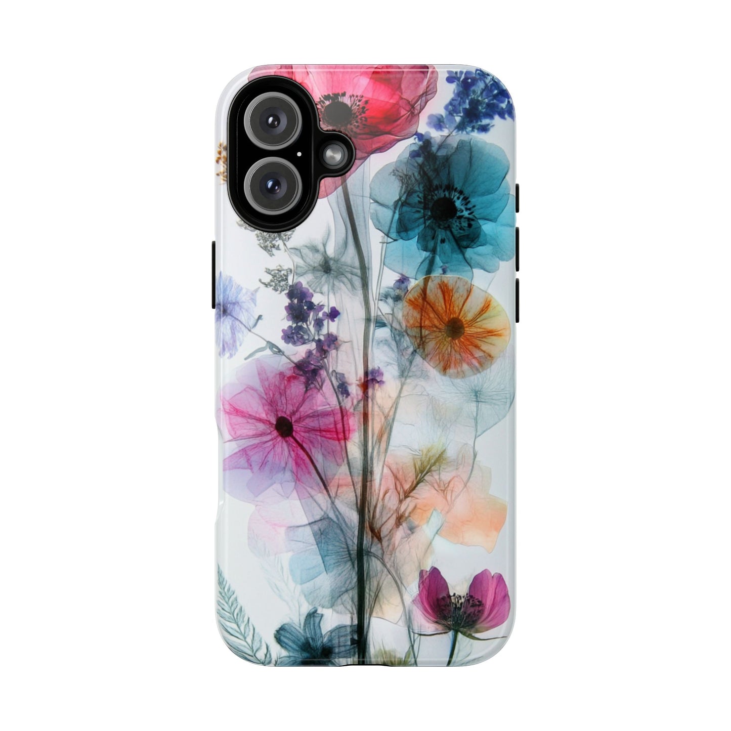 X-Ray Wildflower Phone Tough Cases, iPhone, Google Pixel, Samsung Galaxy