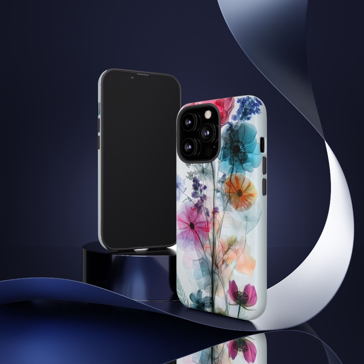 X-Ray Wildflower Phone Tough Cases, iPhone, Google Pixel, Samsung Galaxy