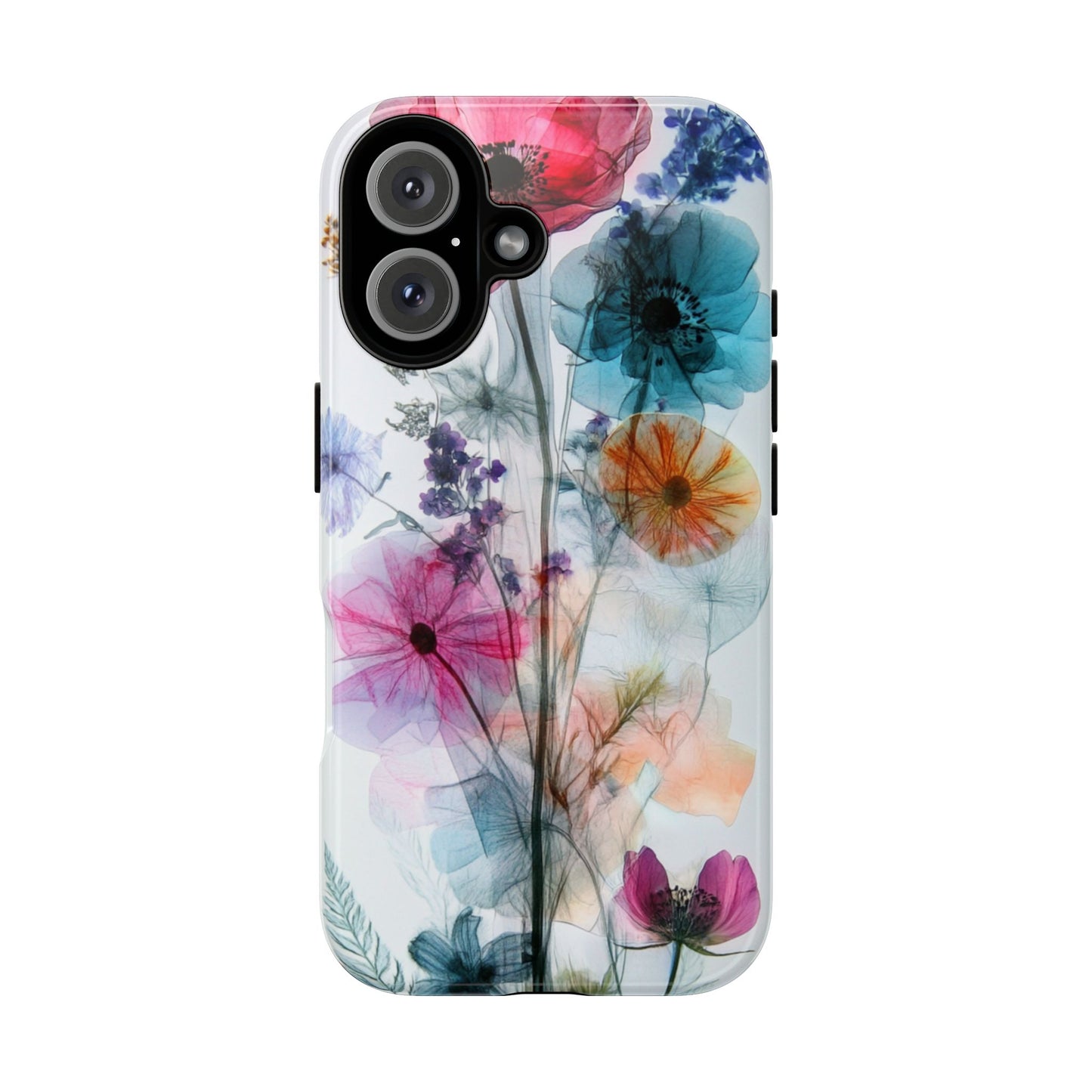 X-Ray Wildflower Phone Tough Cases, iPhone, Google Pixel, Samsung Galaxy