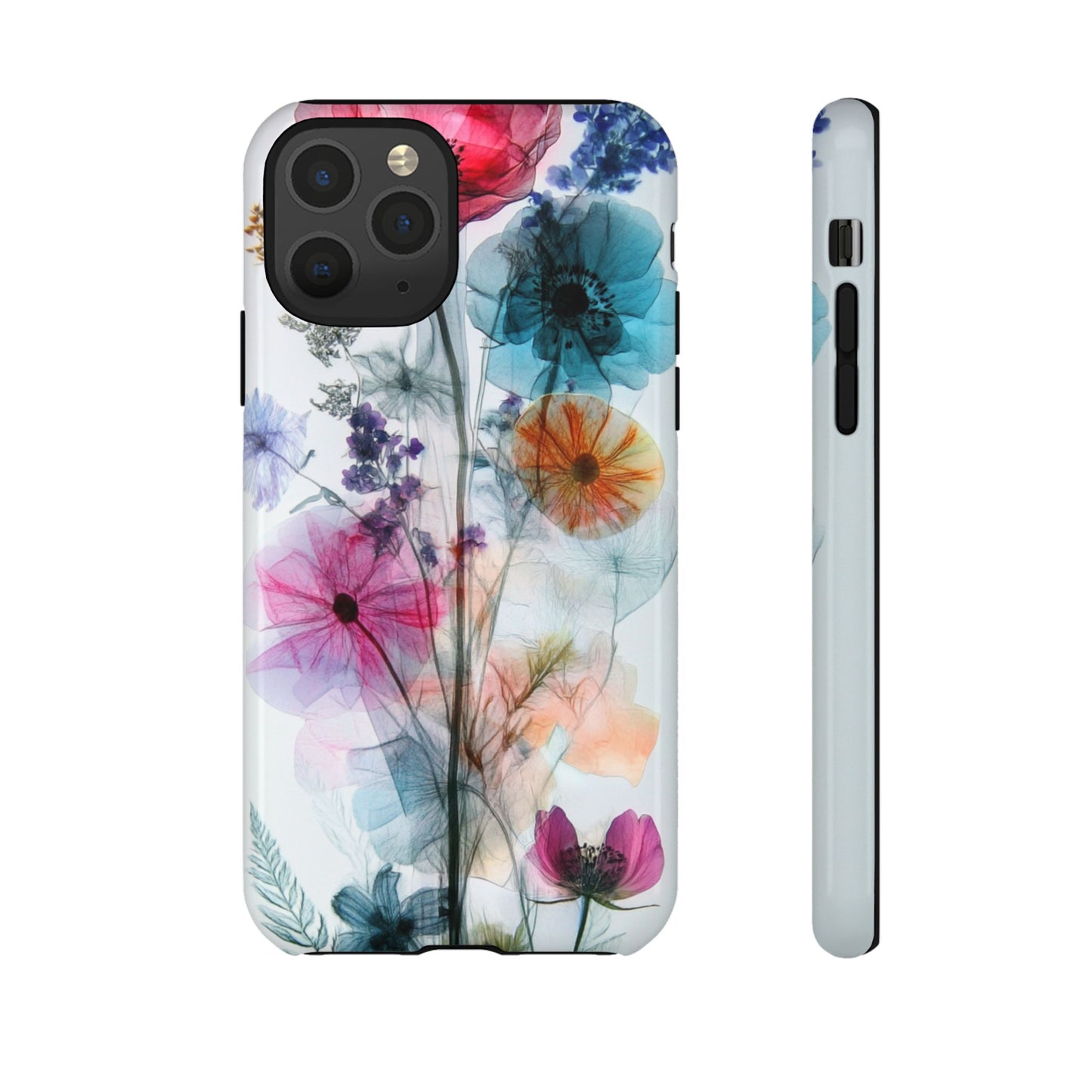 X-Ray Wildflower Phone Tough Cases, iPhone, Google Pixel, Samsung Galaxy