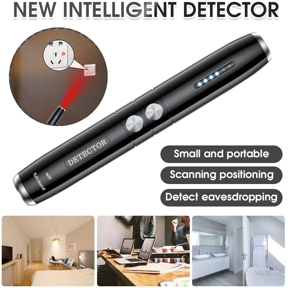 Hypefinity Hidden Camera Detector, 2025 Upgrade Camera Detector, Hypefinity Detector, 8th Street Hidden Camera Detector, 5 Levels Sensitivity 4 Modes, 30h Working Time for Hotel/Car/Indoor