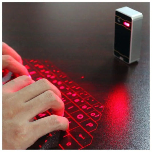 Bluetooth Wireless Laser Projection Bluetooth HID Virtual Keyboard Tablet PCs, Smartphones, Desktop Computers, and Video Games