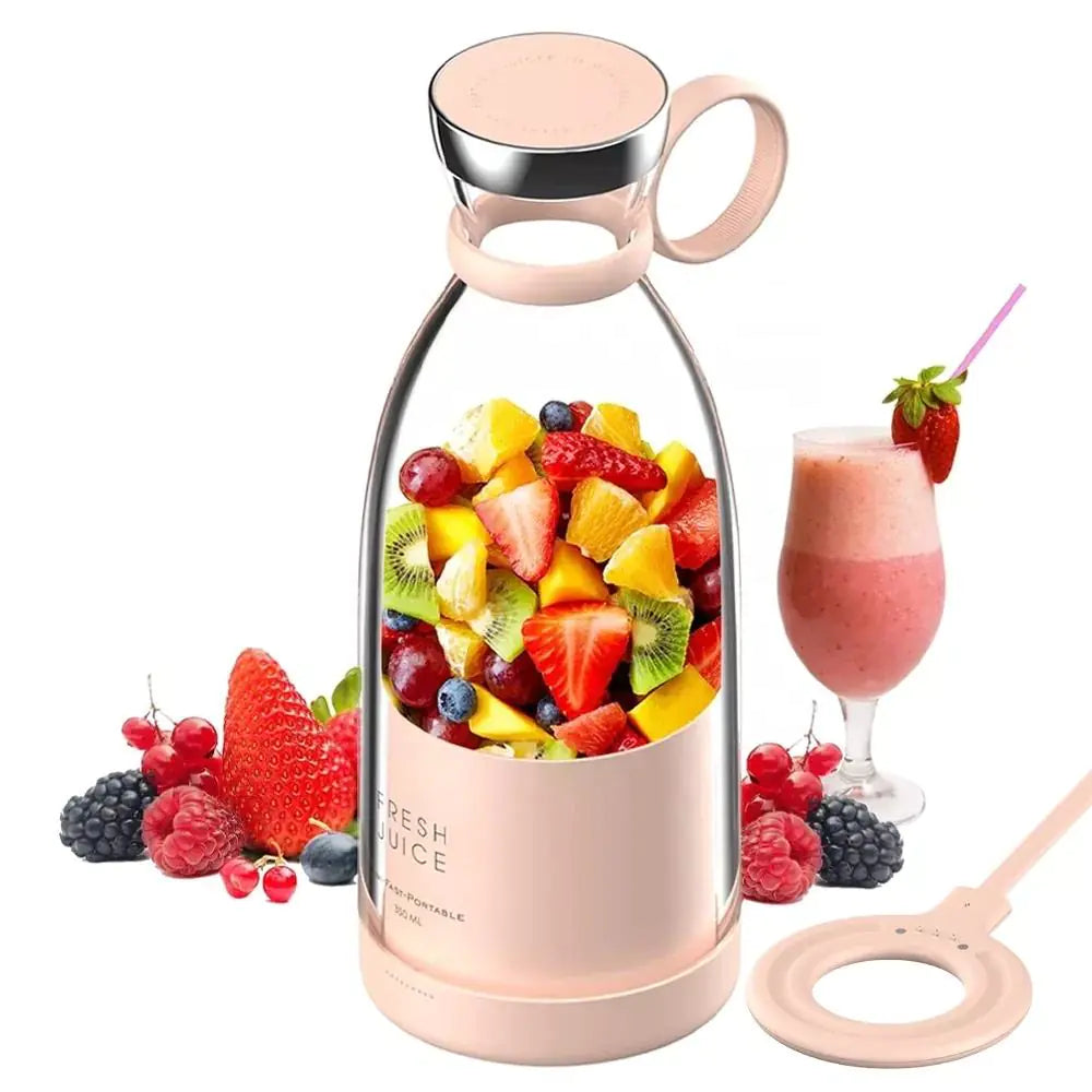 Portable Blender for Shakes and Smoothies | Fresh Juicer Personal Blender | USB Rechargeable Mini blender | On The Go Blender for Sports, Travel & Office