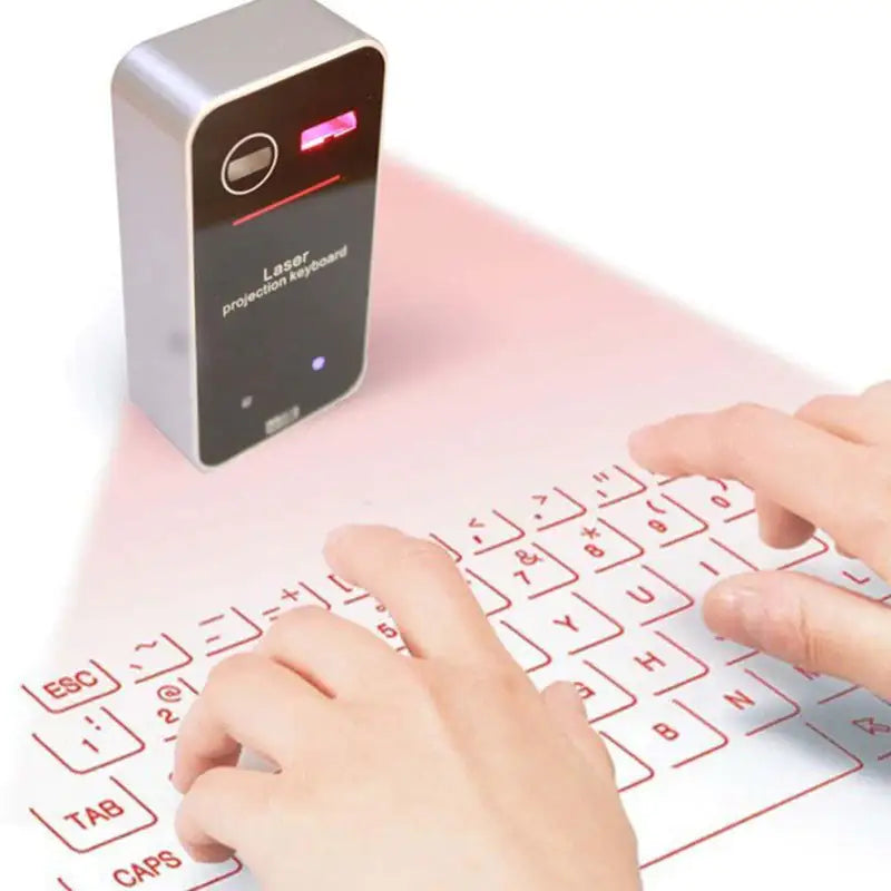 Bluetooth Wireless Laser Projection Bluetooth HID Virtual Keyboard Tablet PCs, Smartphones, Desktop Computers, and Video Games